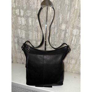 Vintage Coach 9188 Shoulder Bag Crossbody A4 Genuine Leather Black